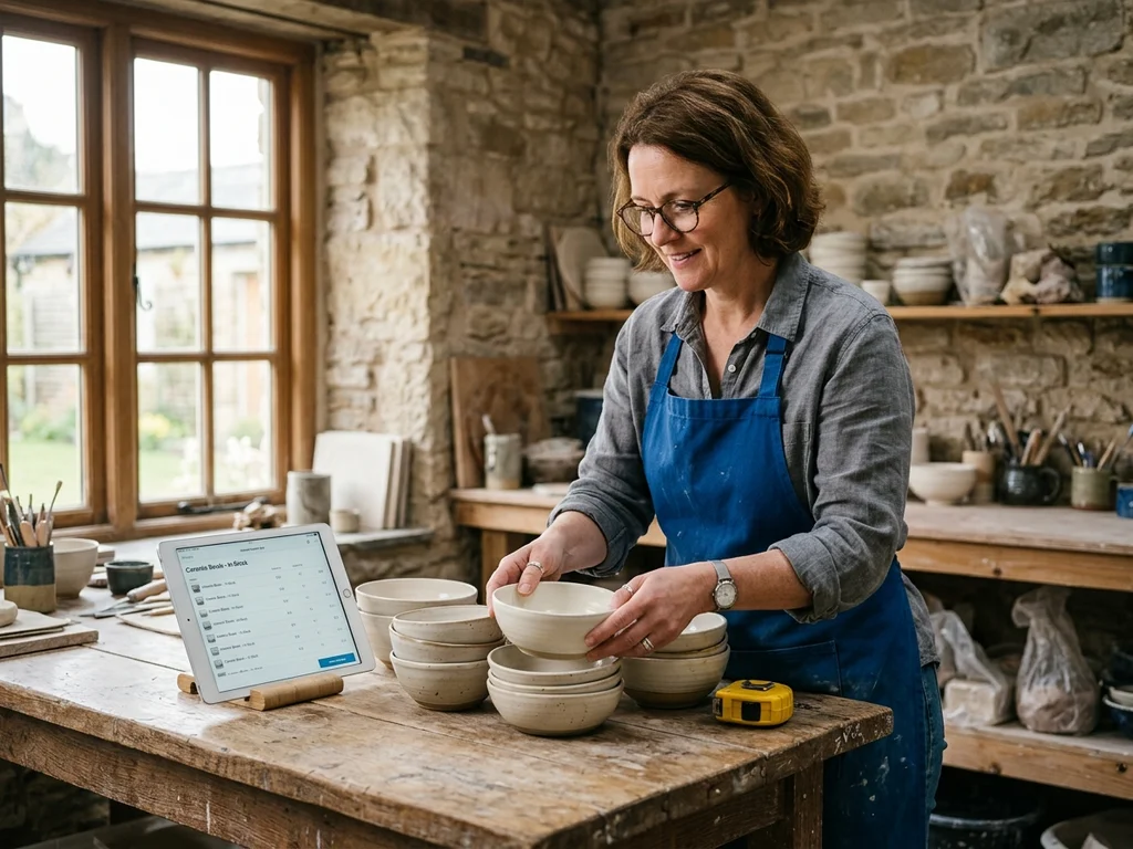 Boutique artisanale à Saint-Germain-en-Laye optimisée, témoignant d'une gestion comptable et e-commerce rigoureuse.
